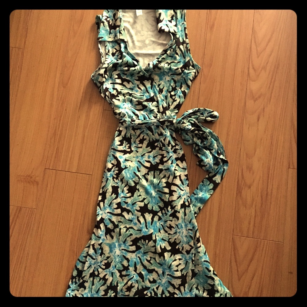 Diane Von Furstenberg wrap dress.